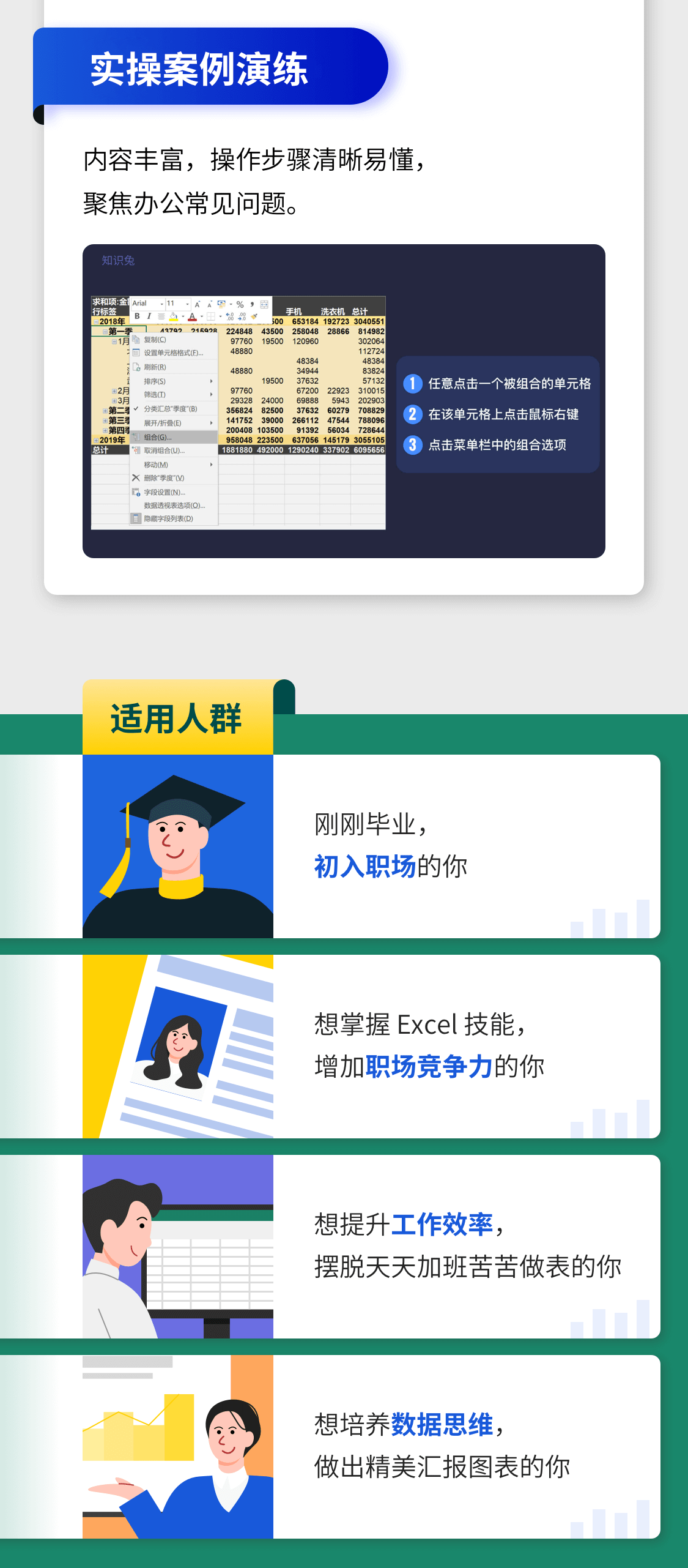 Excel小白蜕变大神全程精品课